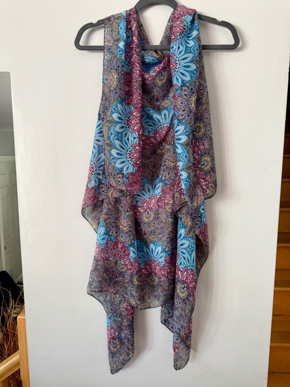 Vibrant Mandala Statement Shawl | Intricate Jewel-Toned Wrap
